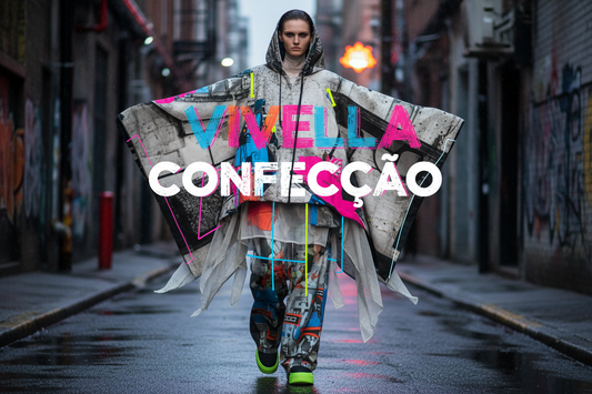 Vivella and Confeccao embraces experimental design with digital collage and urban attitude