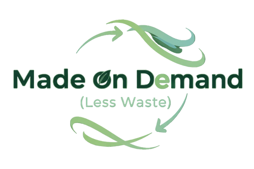 gerar pra min uma logo com o nome:  Made on Demand (Less Waste) sem fundo por favor